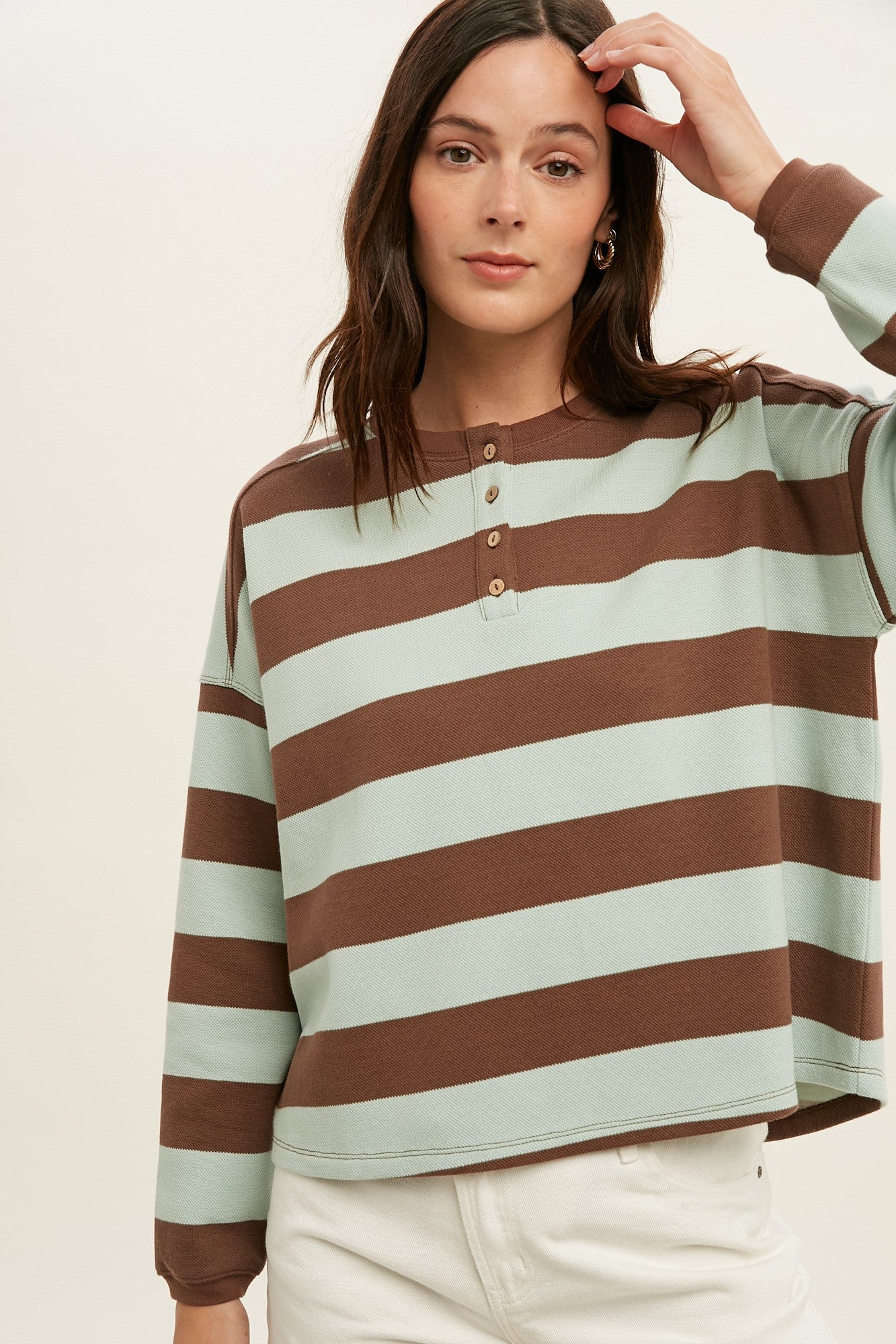 Striped Knit Top