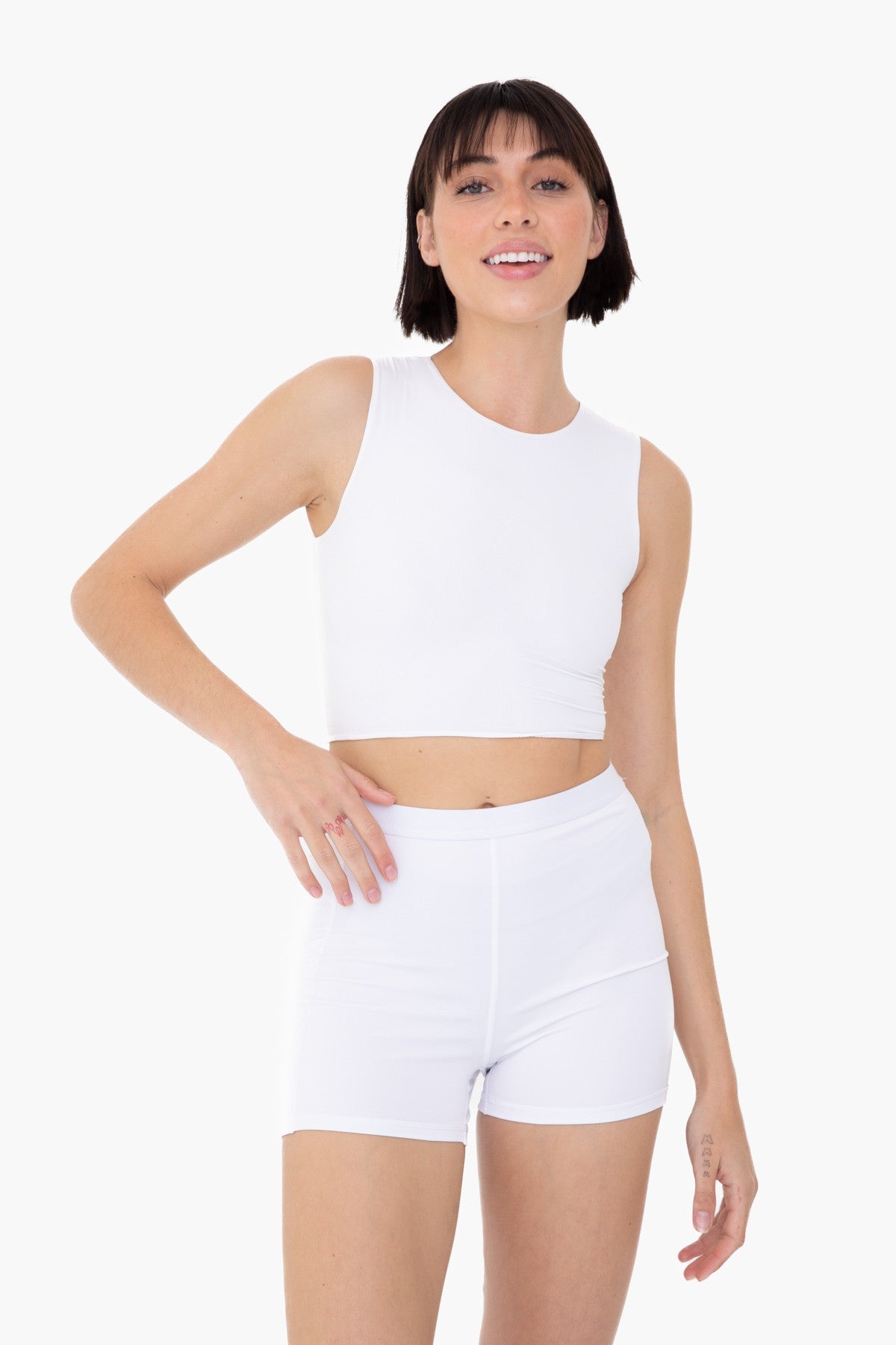 Cropped Fitted Muscle Tank