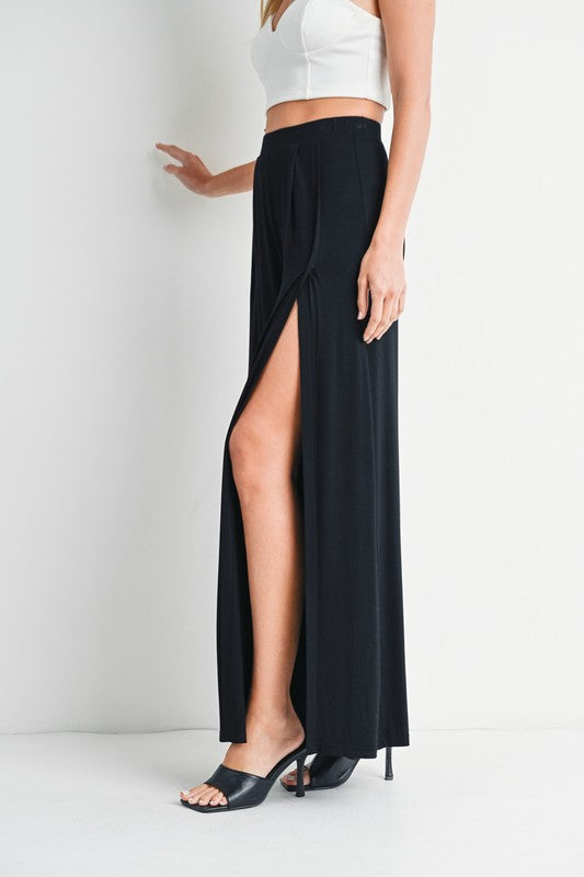 Wide Leg Slit Pant