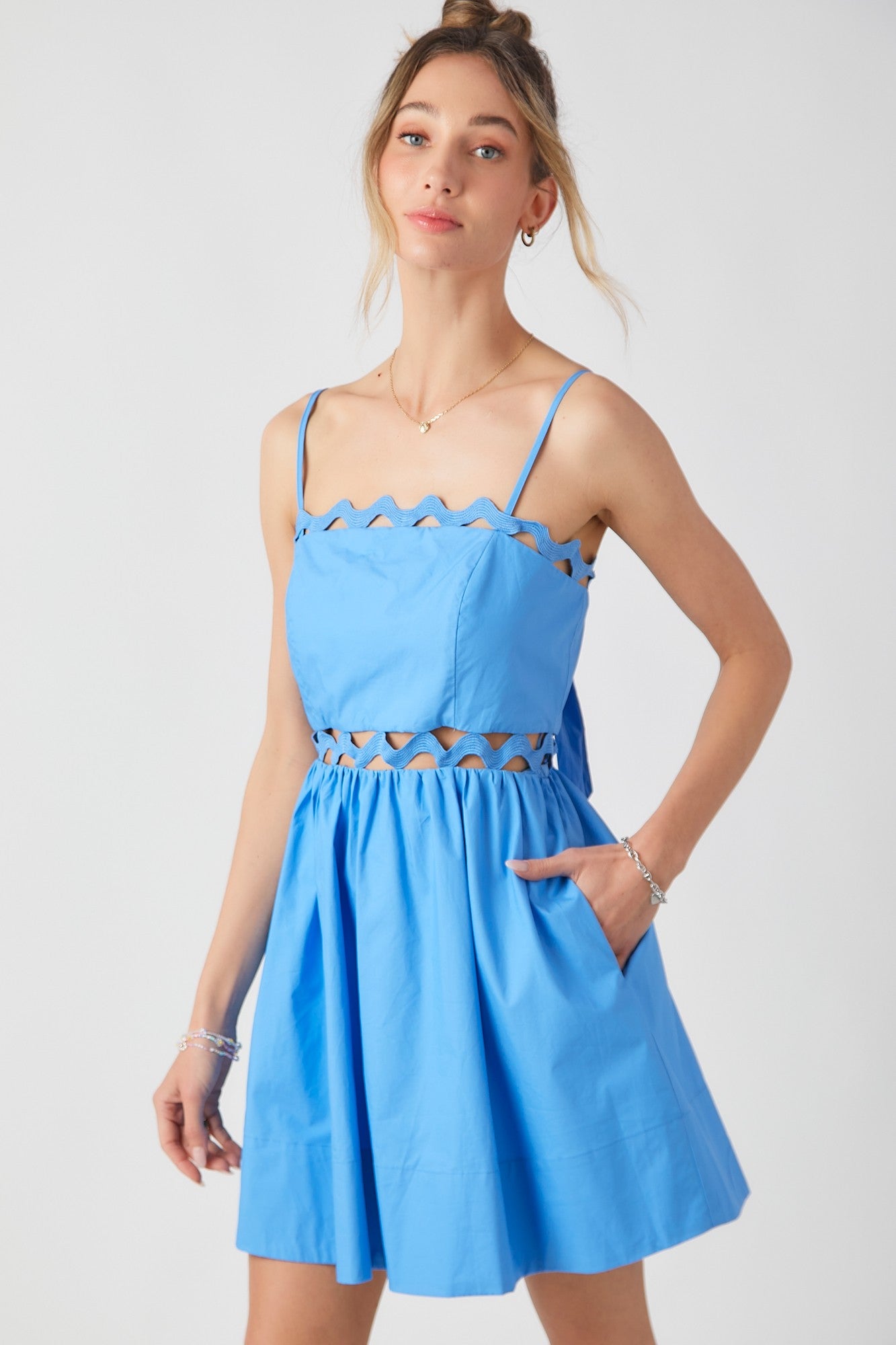 Bandeau Bodice Mini Dress