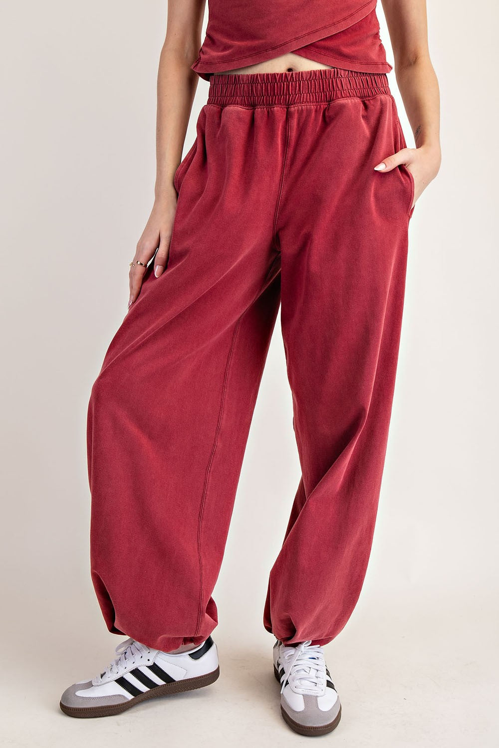 Solid Pocket Jogger Sweatpants