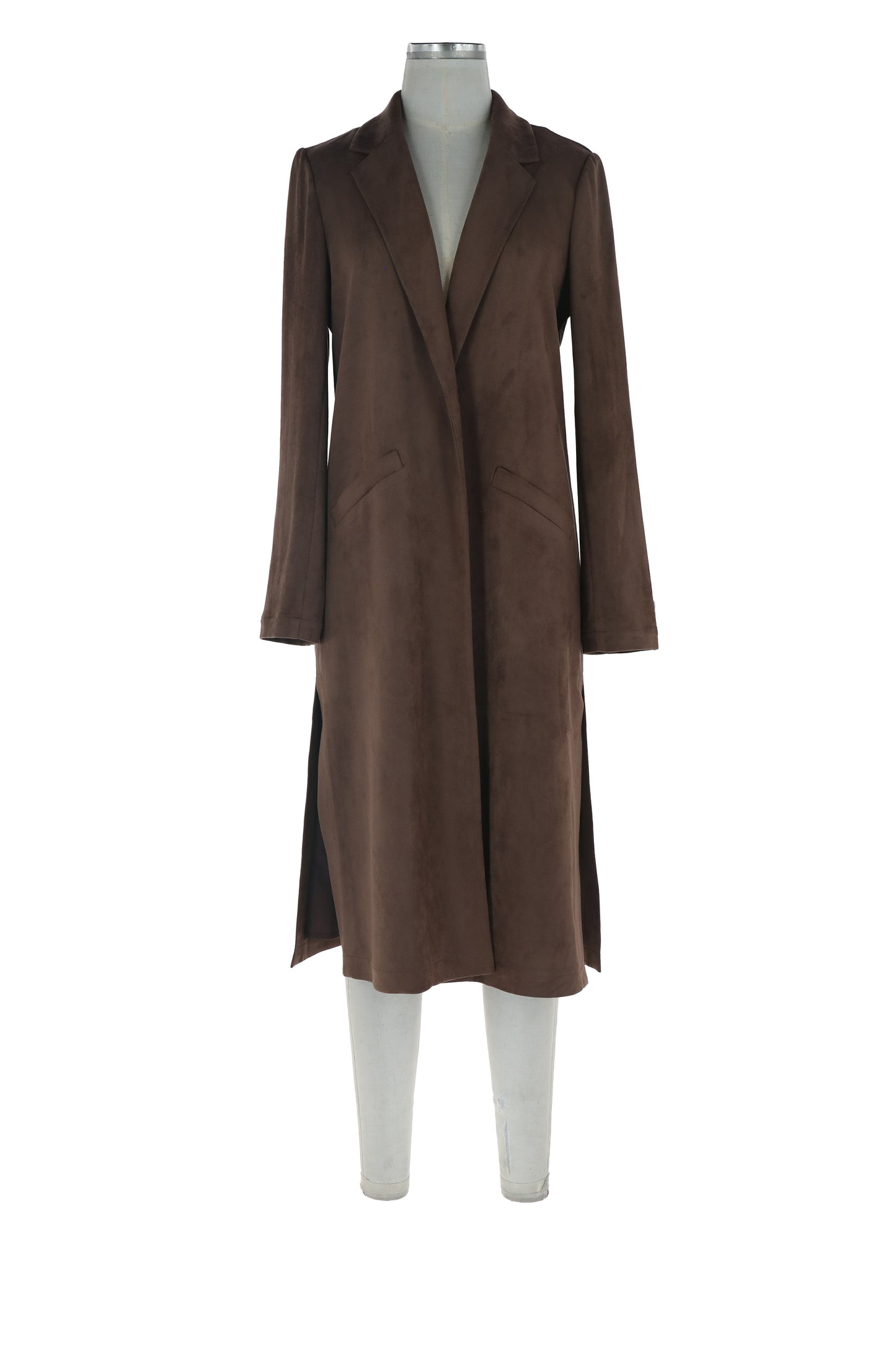 Faux Suede Duster