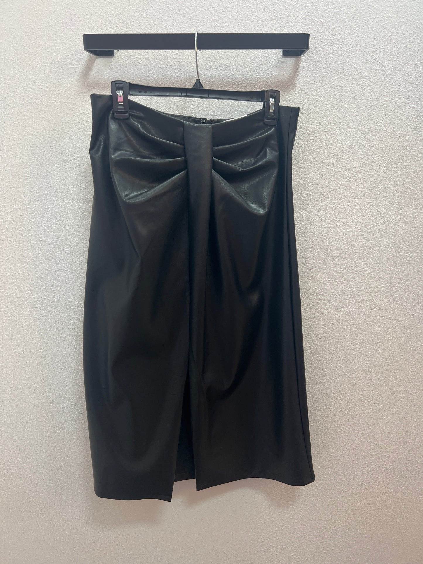 Front Pleats Midi Skirt