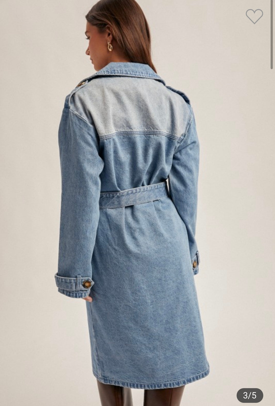 Denim Trench Coat