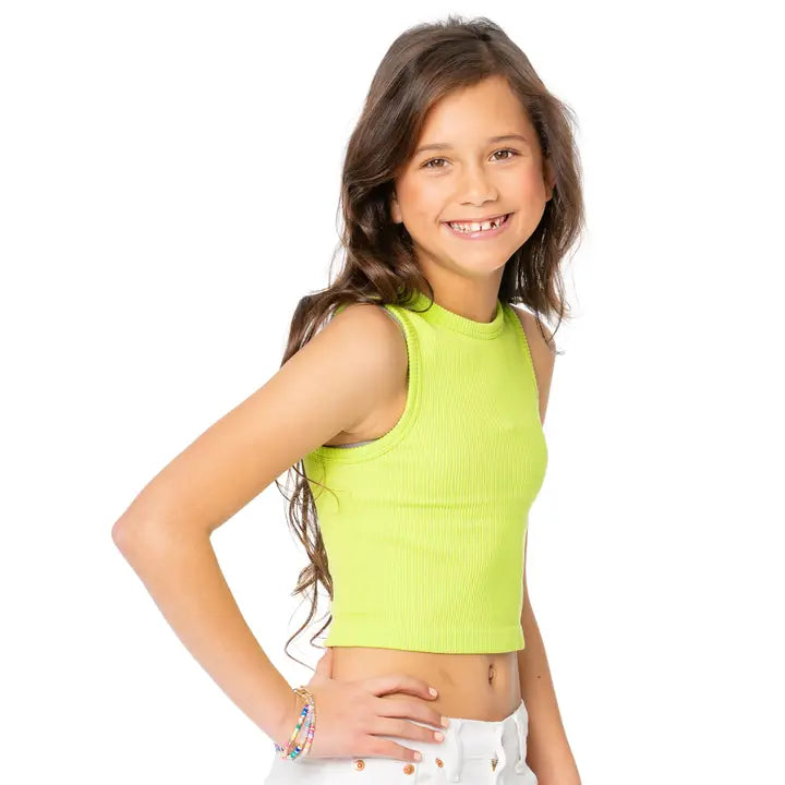 Girls Ribbed Tank Top