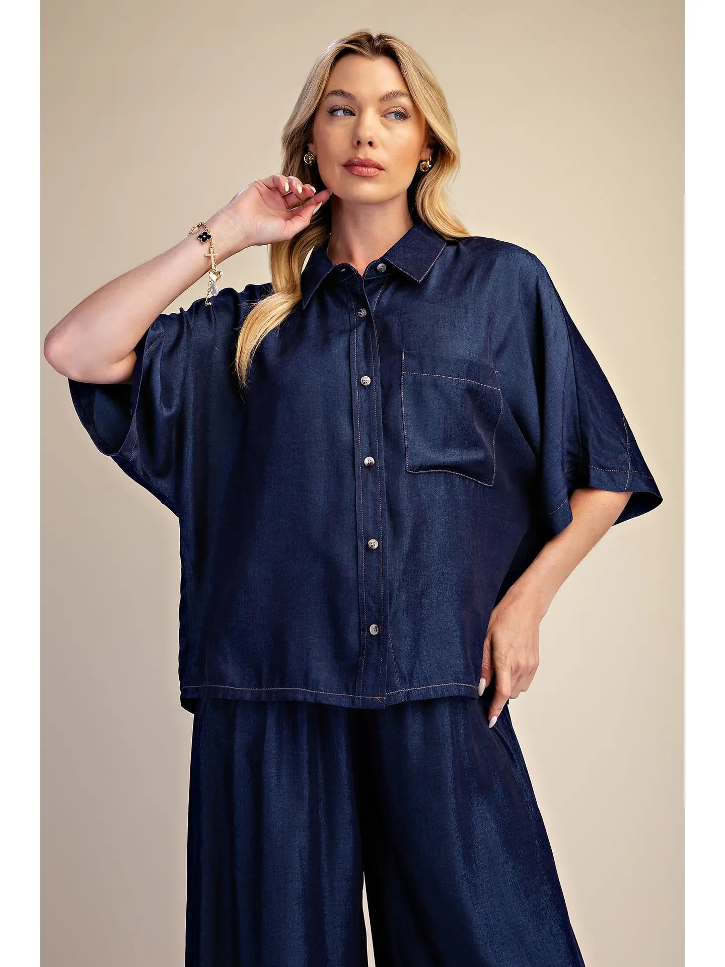 Relaxed Fit Indigo Set