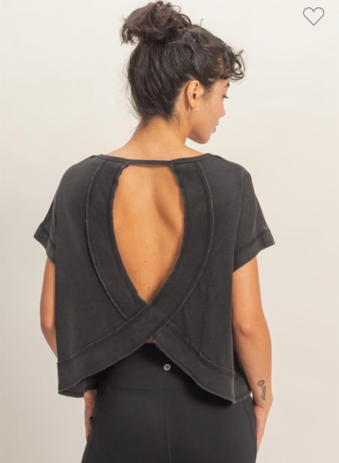 Acid Wash Open Back