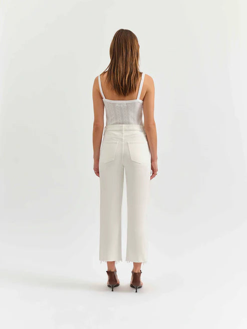 DAZE Sundaze Crop Straight in Swan