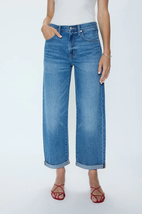Pistola "Donny" Rolled Hem Boyfriend Jeans: Heartfelt