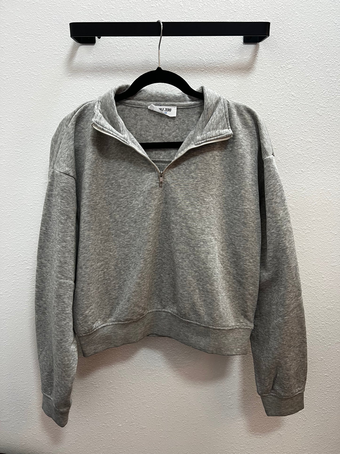 Grey Quarter Zip