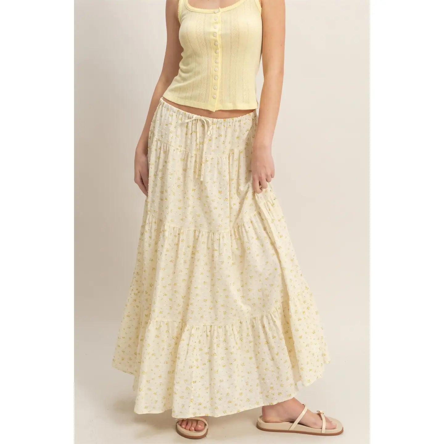 Floral Tiered Skirt