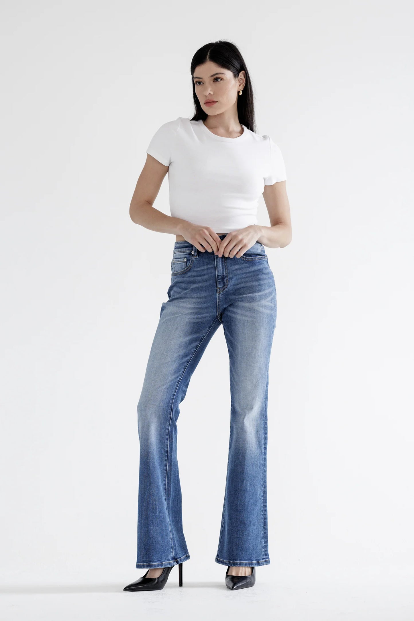 High Rise Relaxed Flare