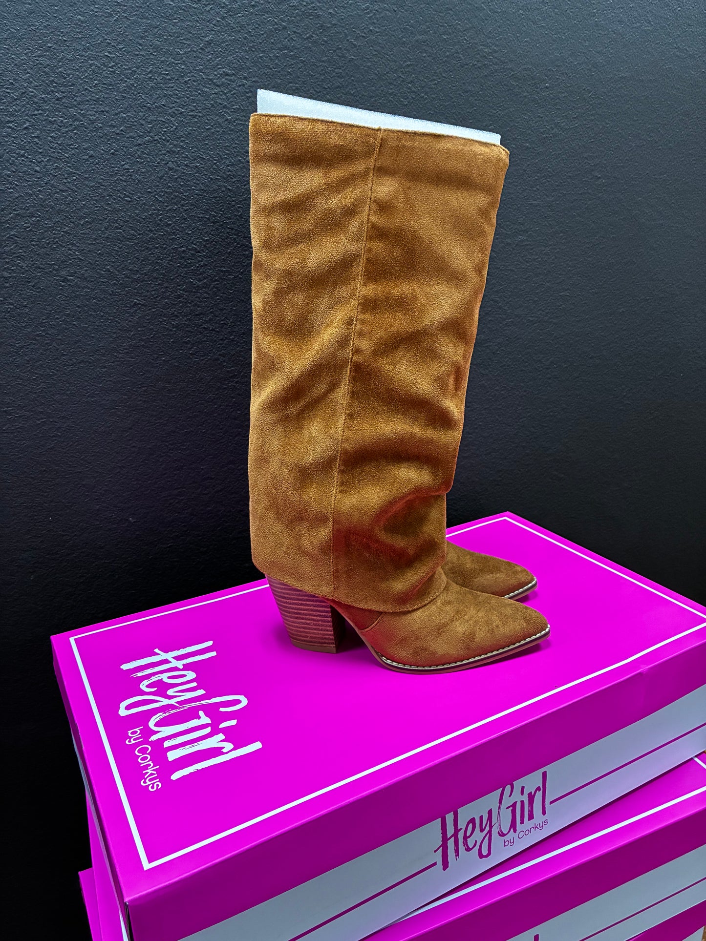 Corkys Tobacco Faux Suede Boot