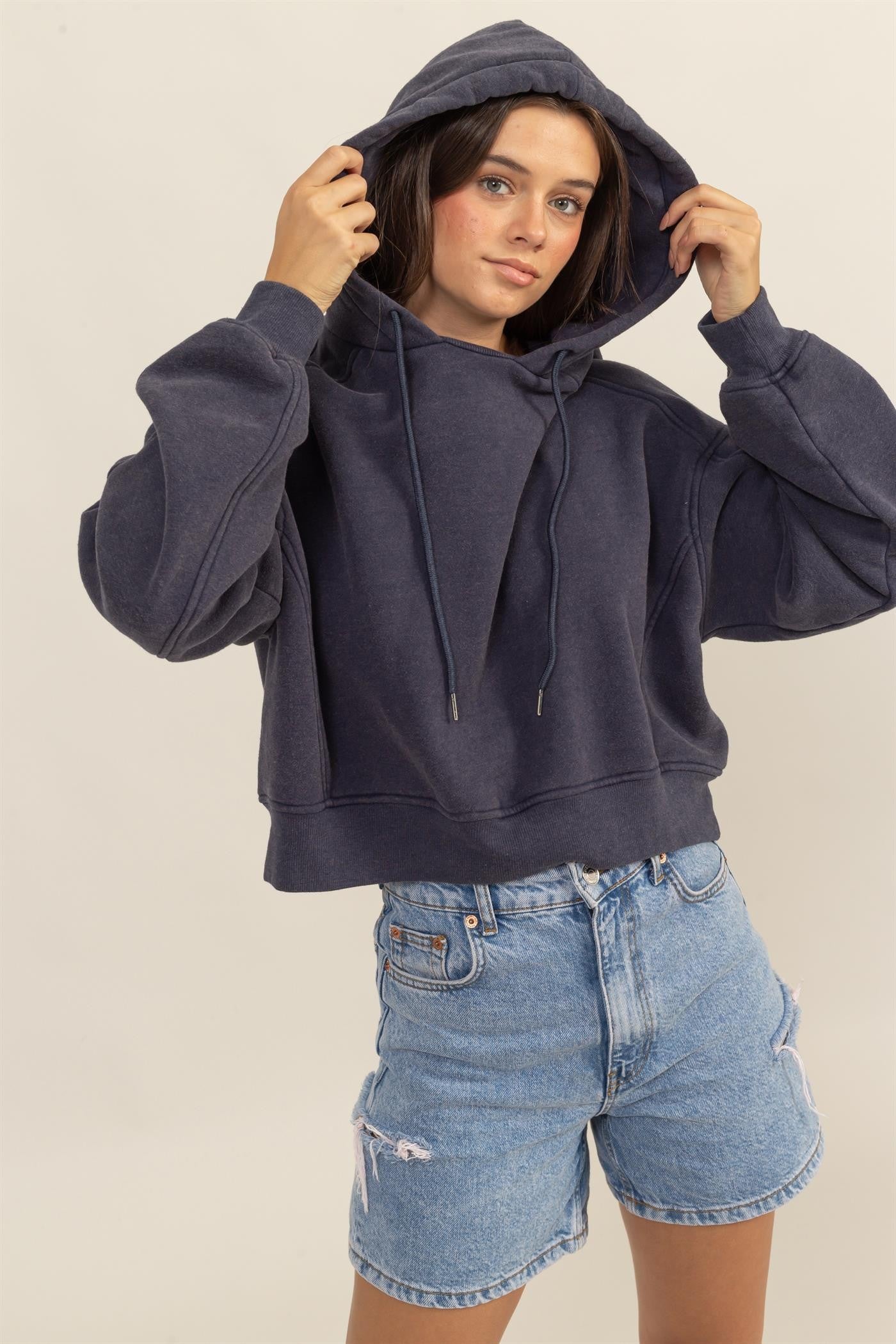 Mineral Wash French Terry Hoodie