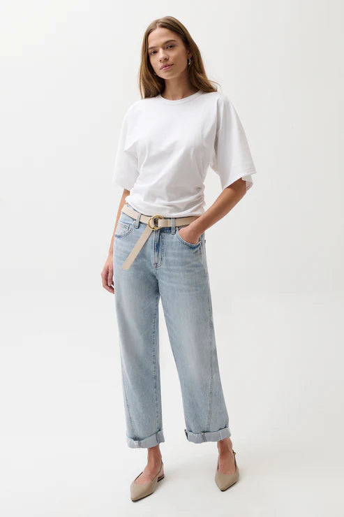 Kacey Mid Rise Cuffed Boyfriend