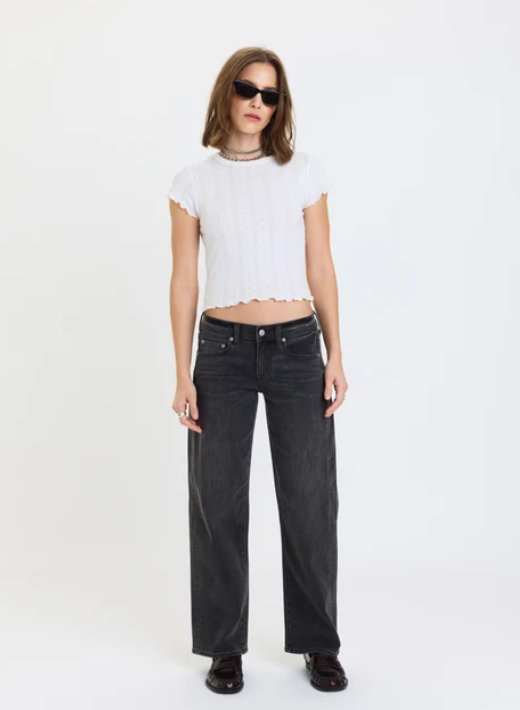 Replay Low Rise V-Waist Soft Barrel in Motion