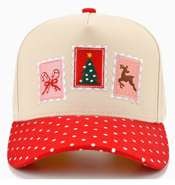 Christmas Stamp Trucker Hat