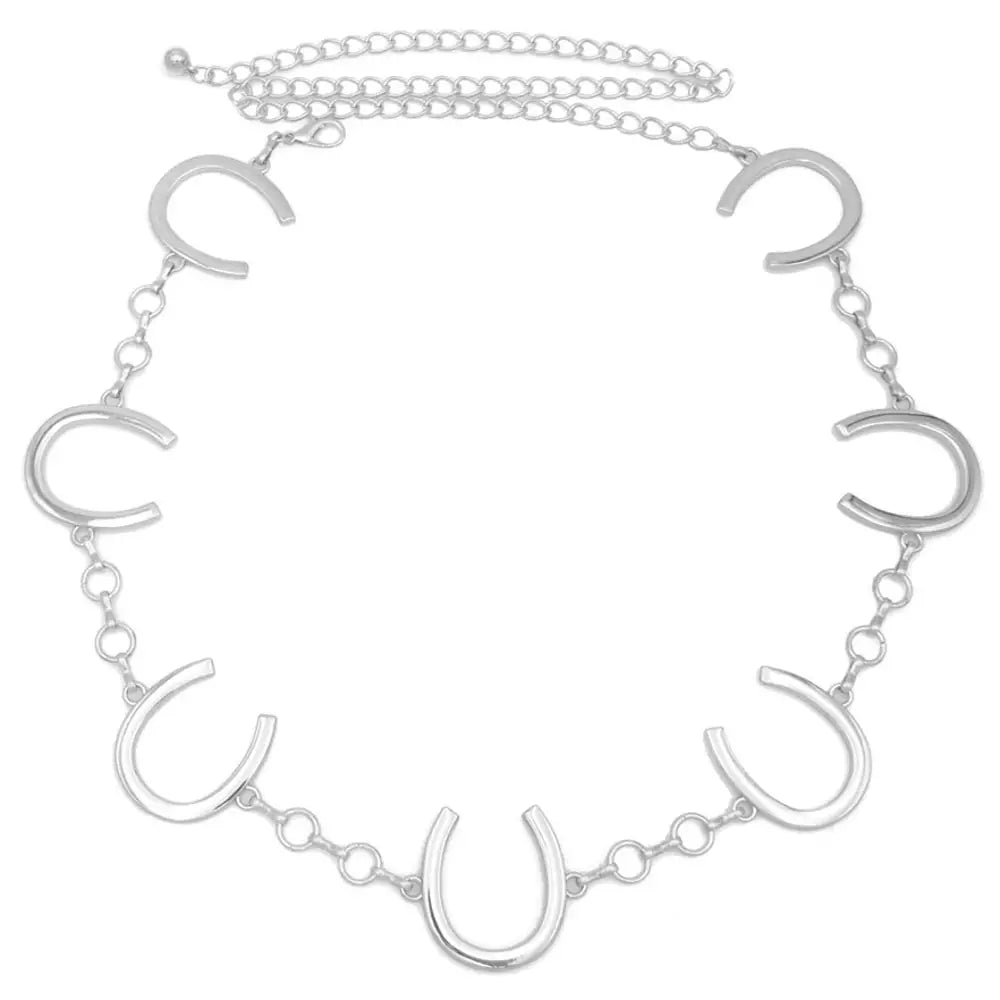 Western Metal Horseshoe Chain