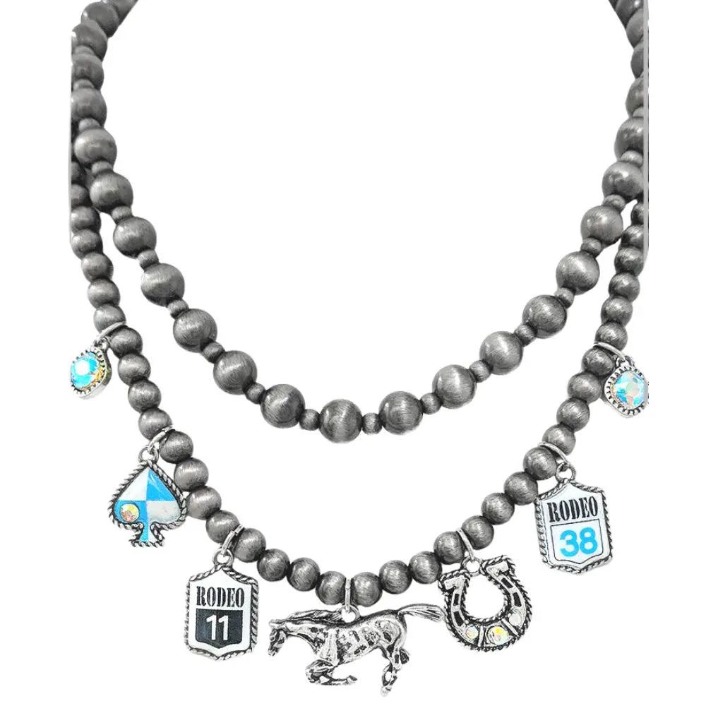 Western Multi Charm Necklace