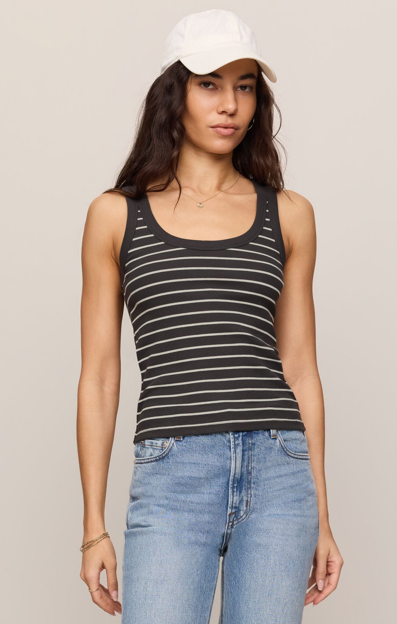 Rowe Striped Scoop Tank
