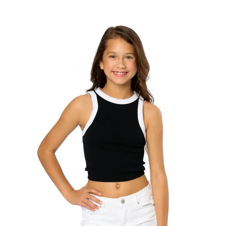 Youth Contrast Trim Tank