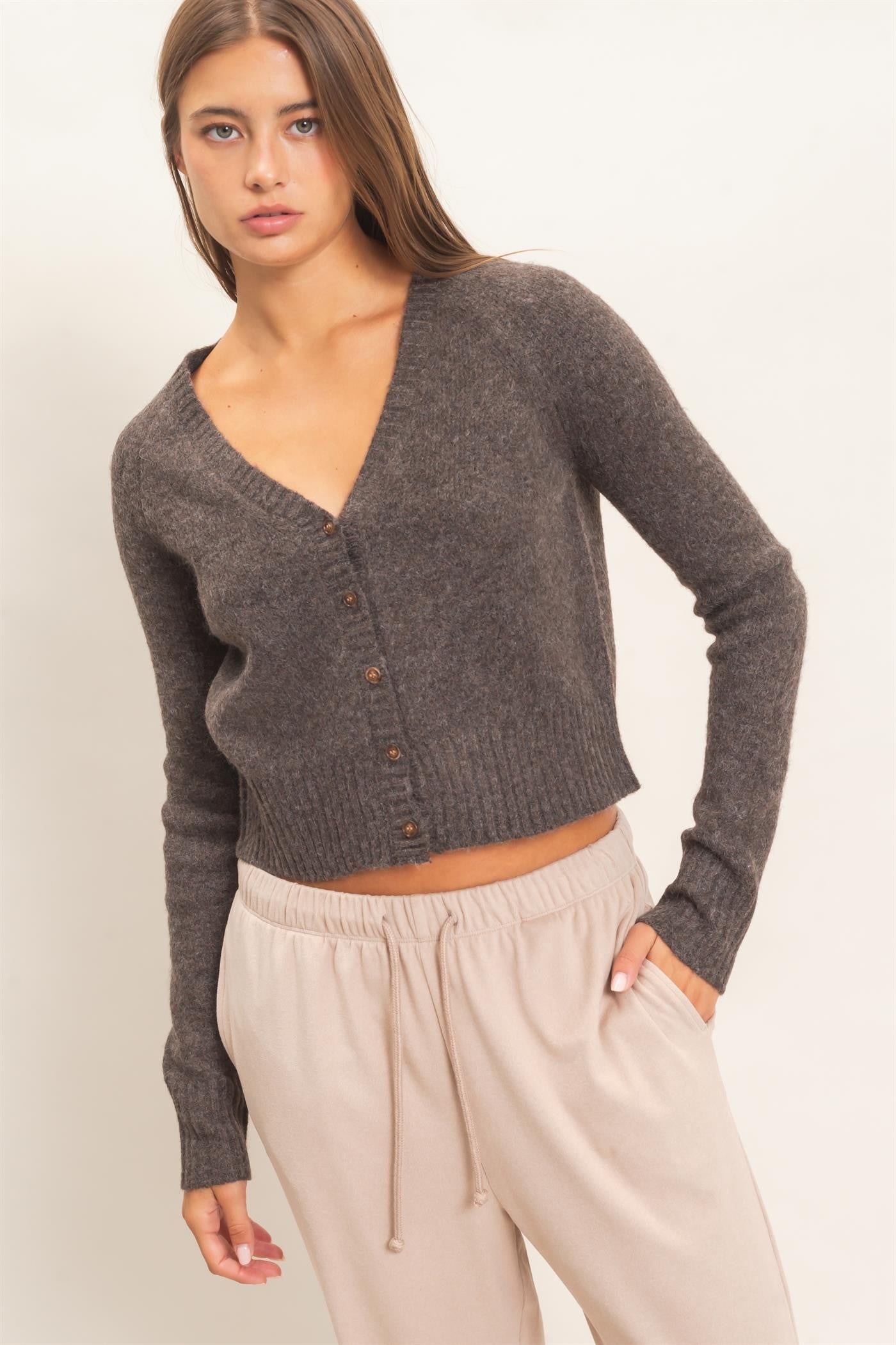 V-neck Cardigan