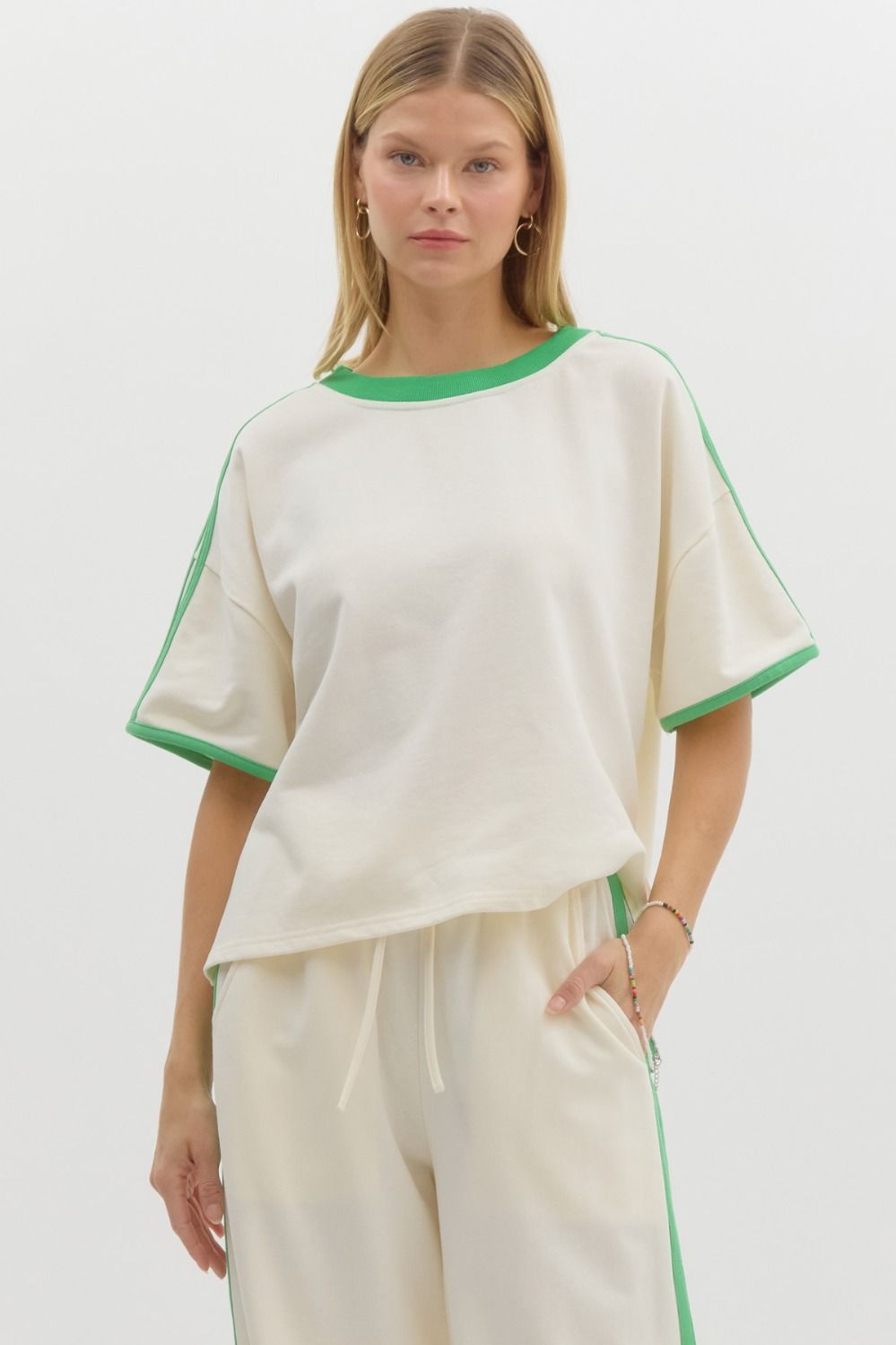 Oversized Short Sleeve Top