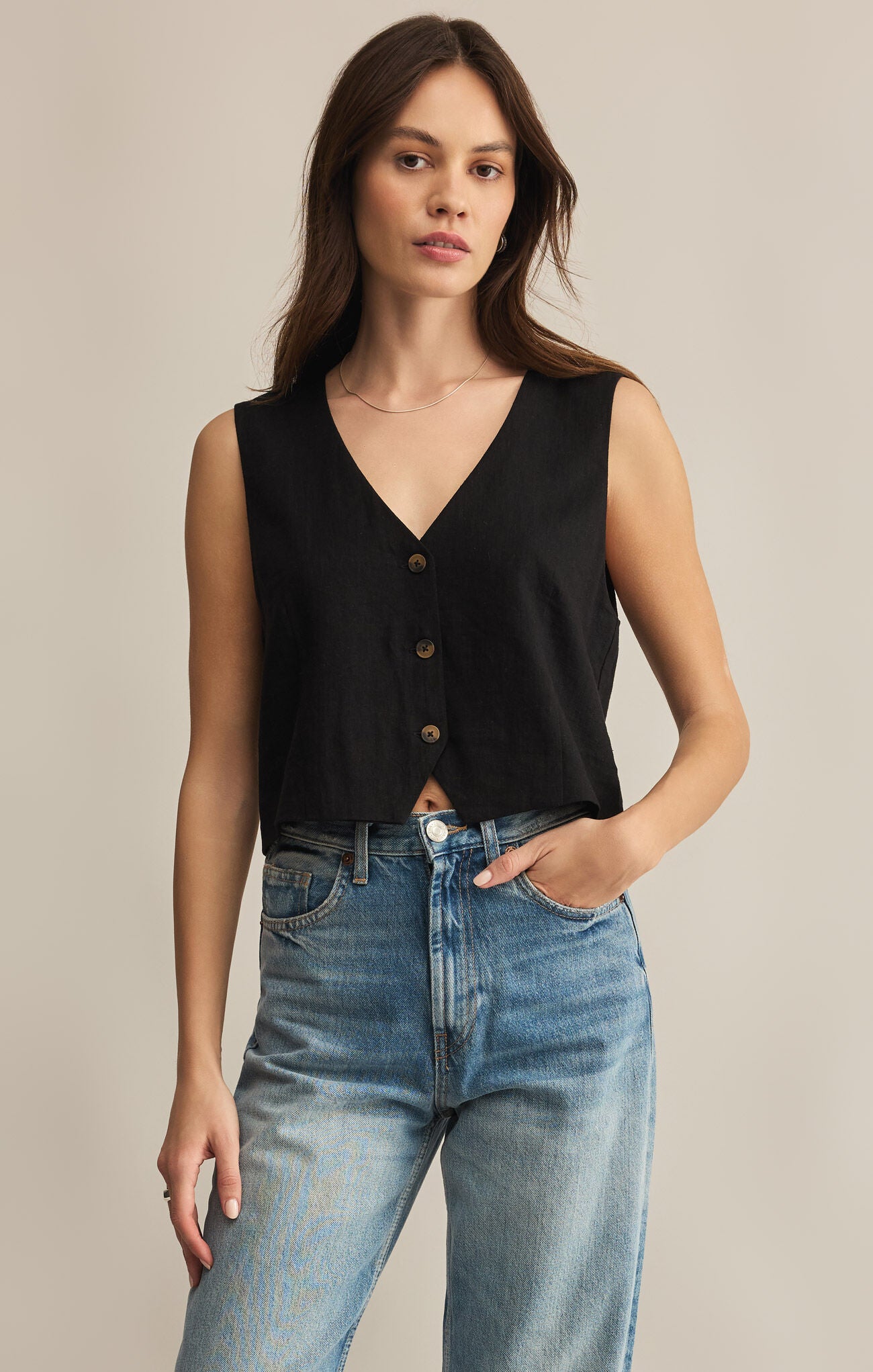 Marta Linen Vest