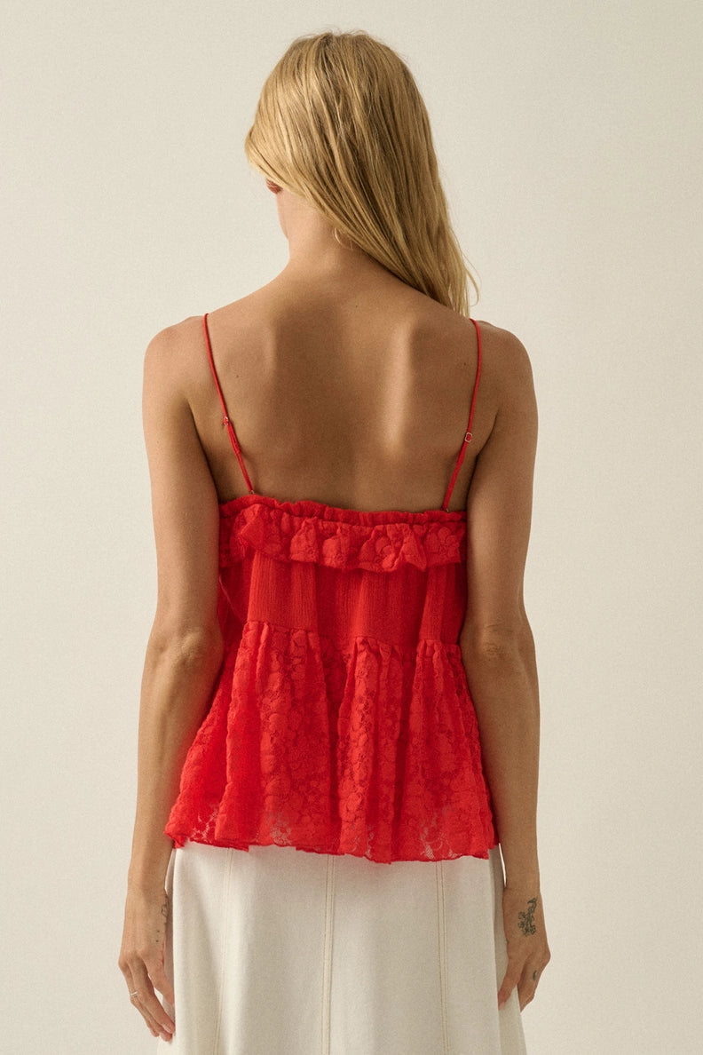 Guaze and Lace Cami