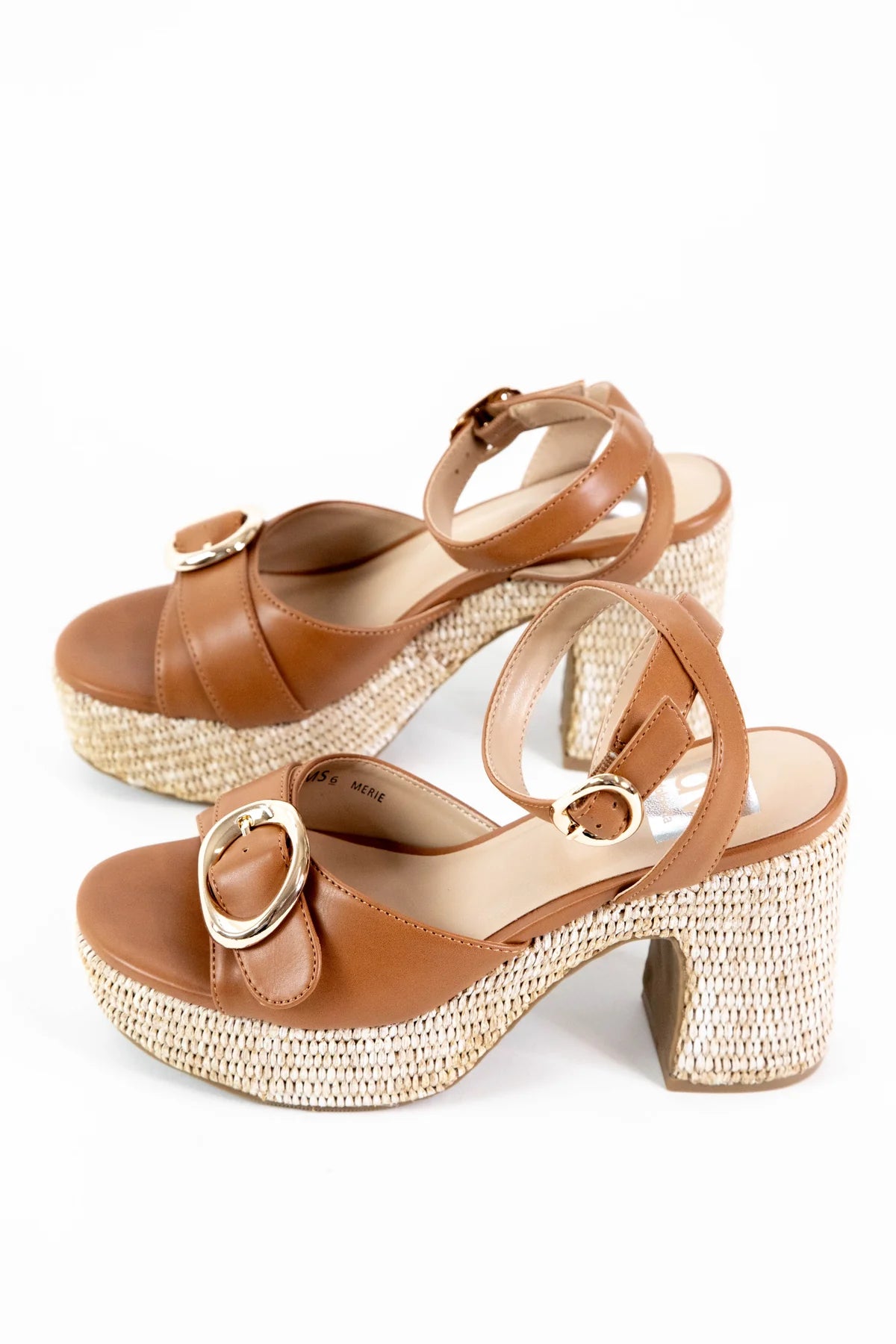 Merie Buckle Detail Platform Dress Sandal