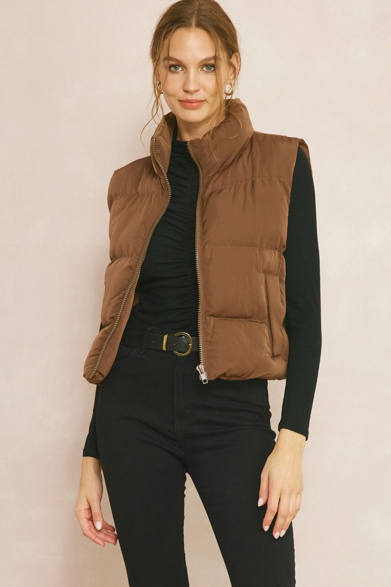 brown vest