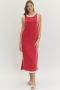 Short sleeve midi dress