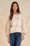 Sweater Open Knit Tie