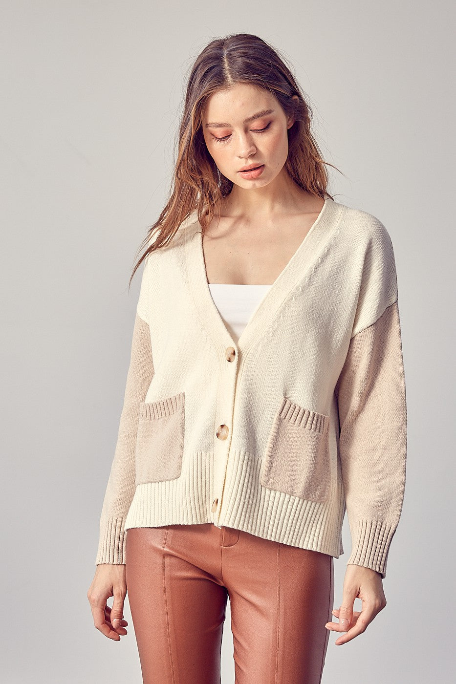 Color Contrast Cardigan