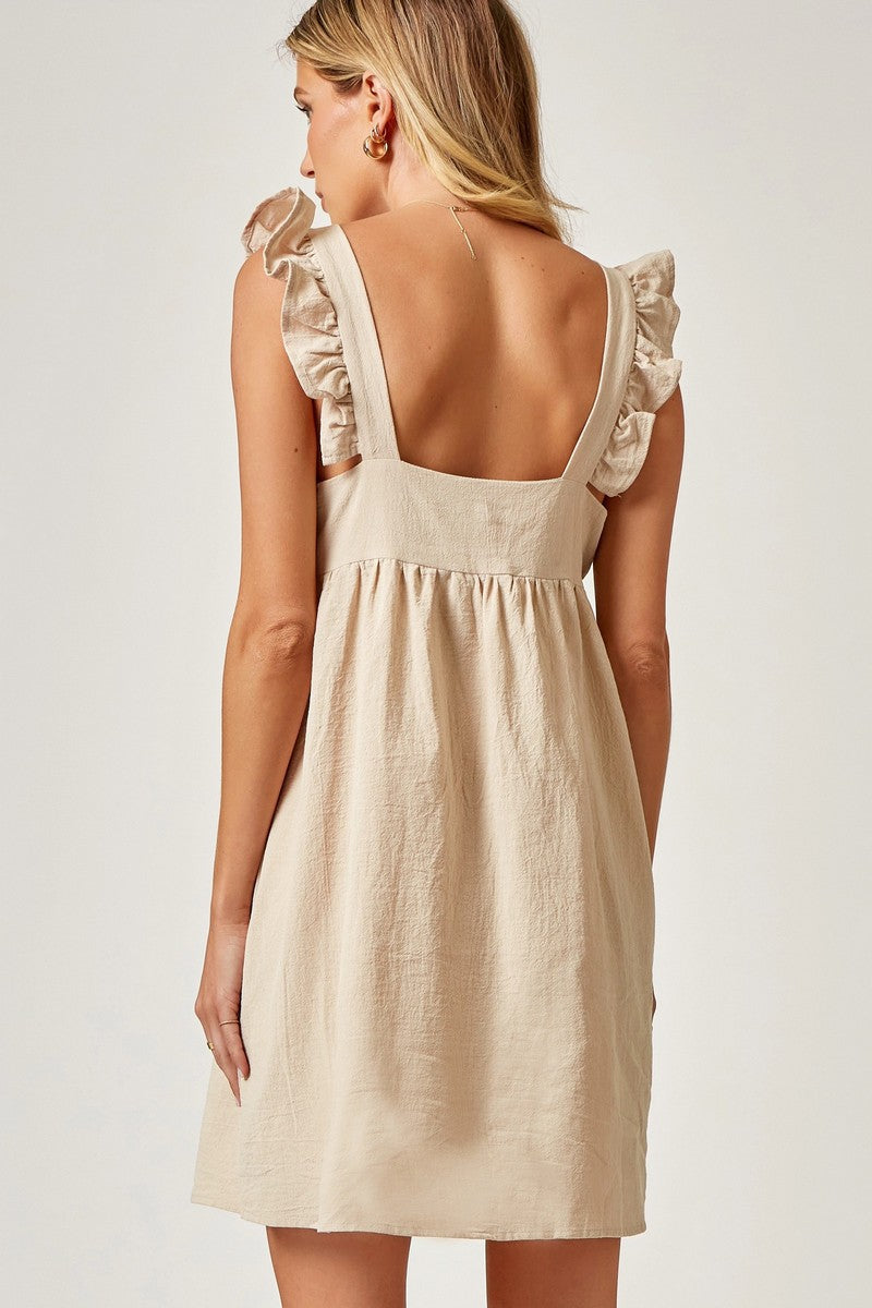 Linen Babydoll Dress Curvy