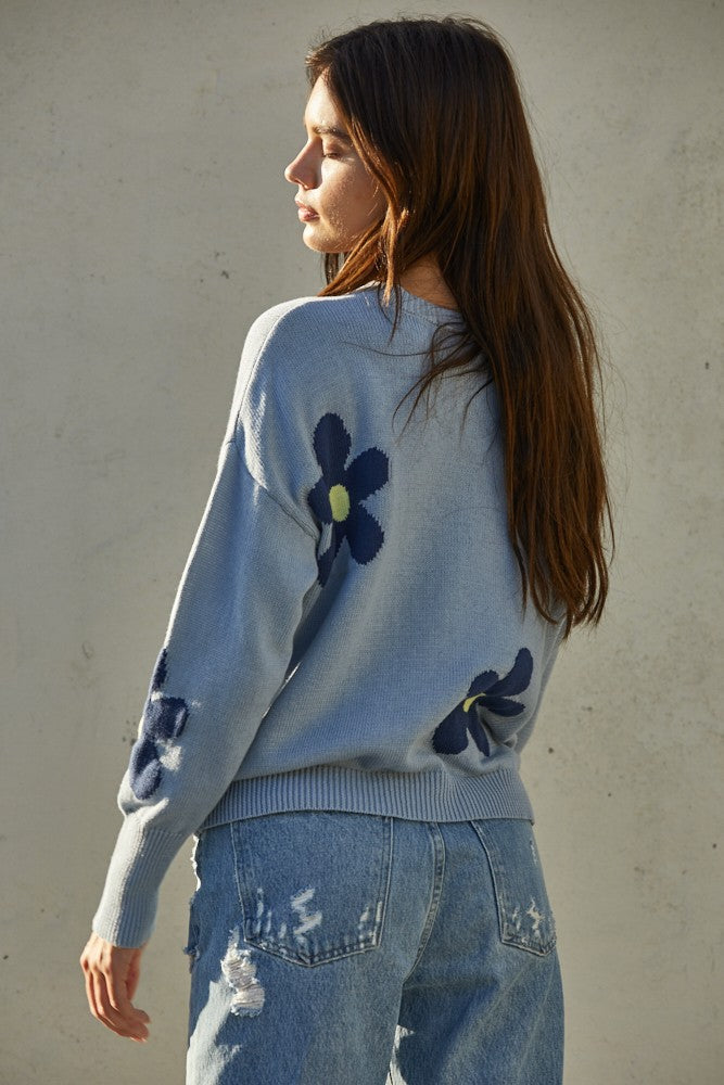 Daisy Blue Sweater