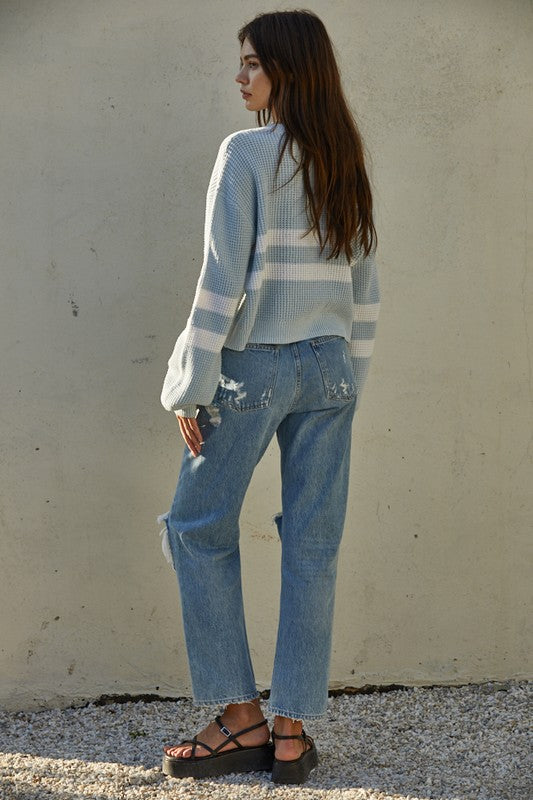 Blue Knit Sweater