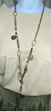 Long Charm Tassel Necklace