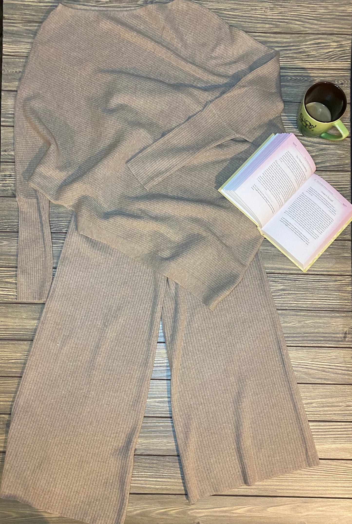 Lounging Around Ribbed Pants