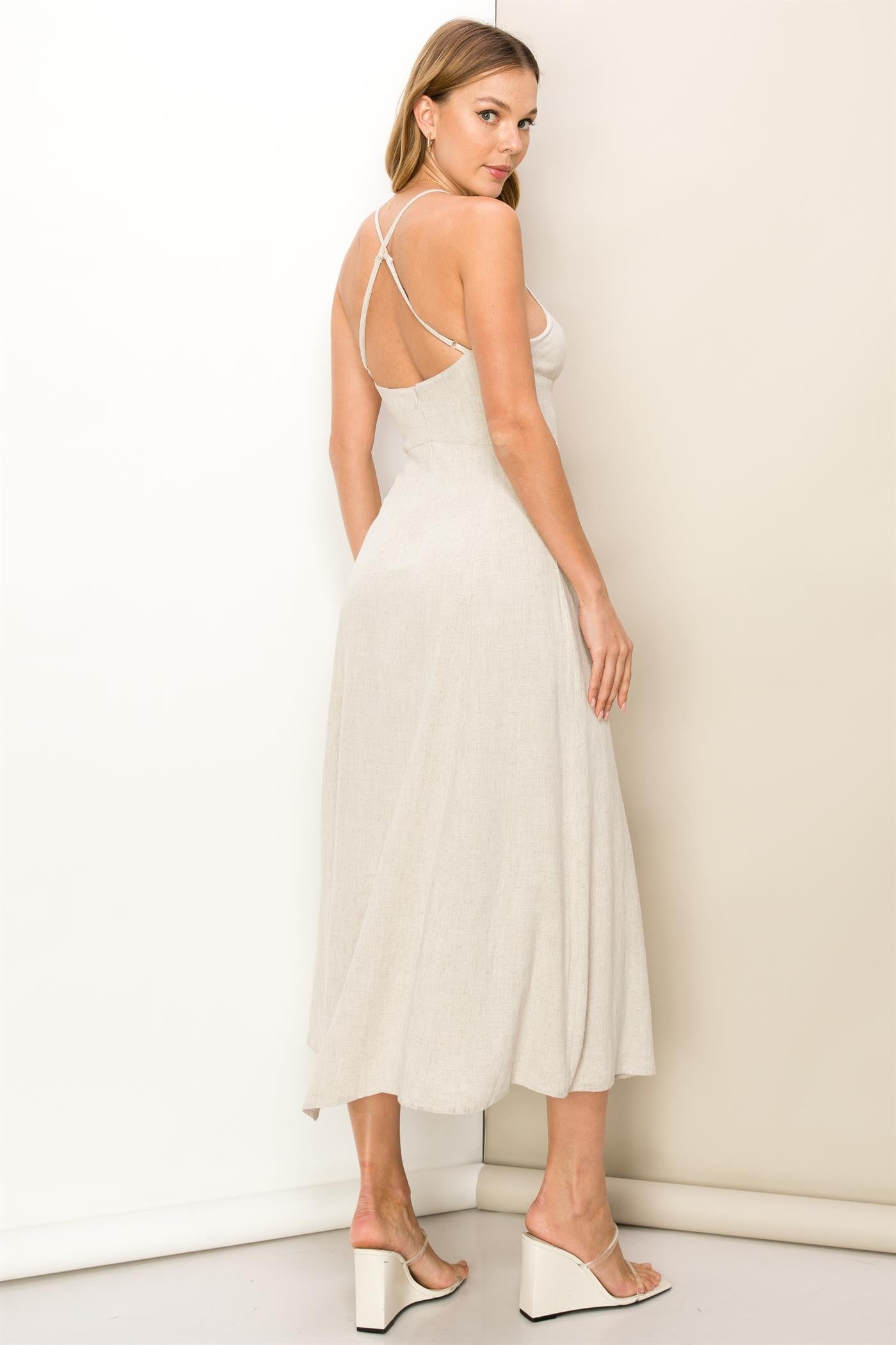 Oatmeal Woven Dress