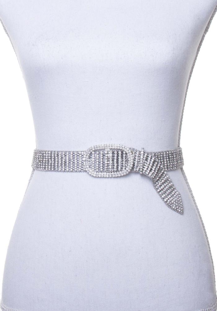 Buckle Rhinestone Belt