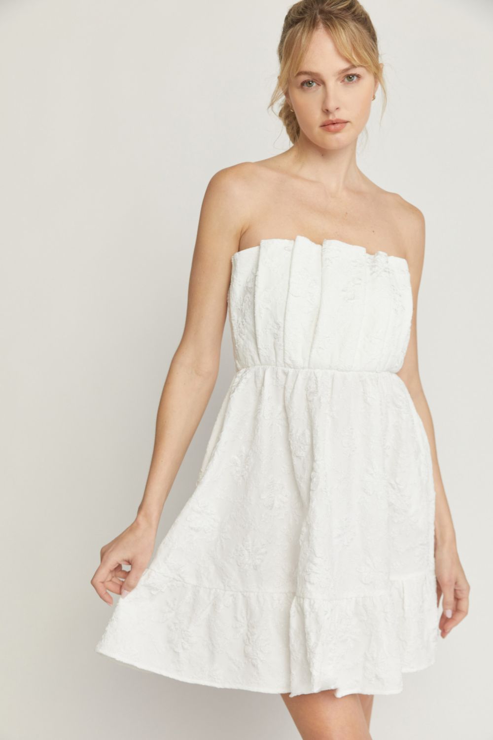Floral Jacquard Dress