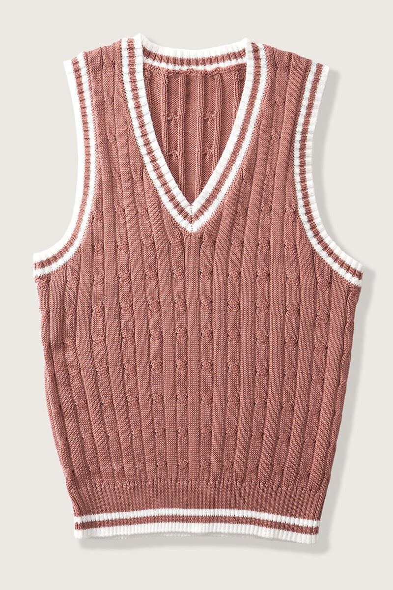 Cable Knit Sweater Vest