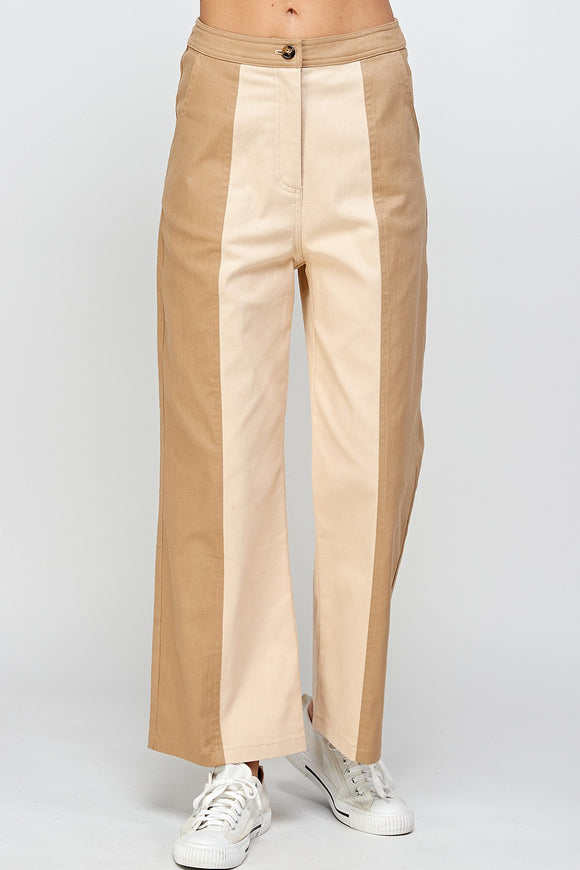 Two-tone Pants