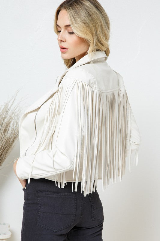 Moto Fringe Jacket