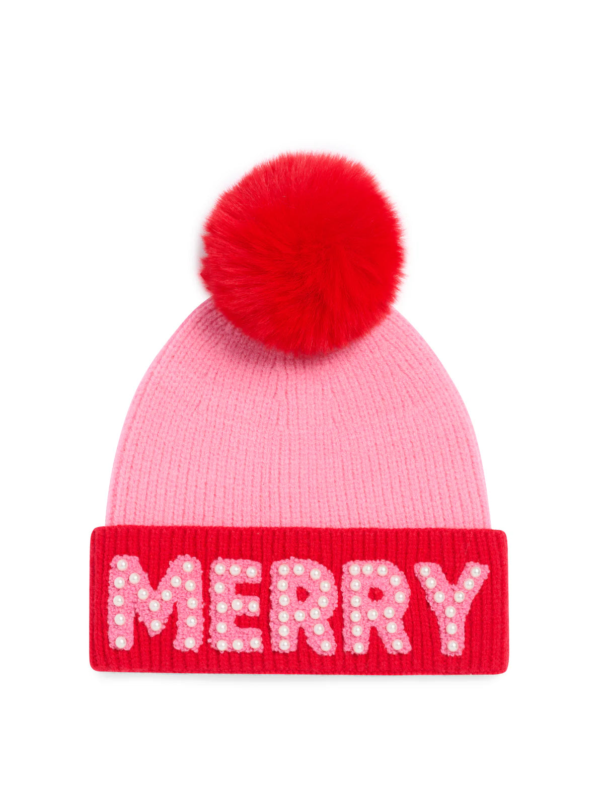 MERRY BEANIE W/ PEARLS