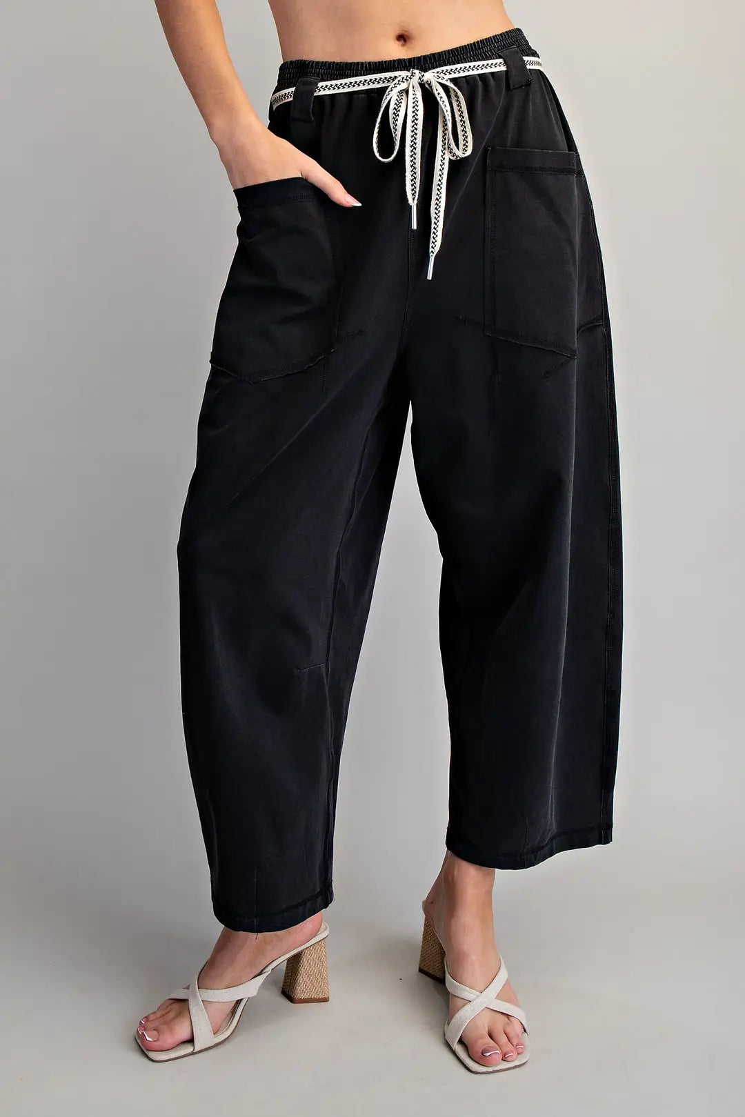 Mineral Wash Tie Pants