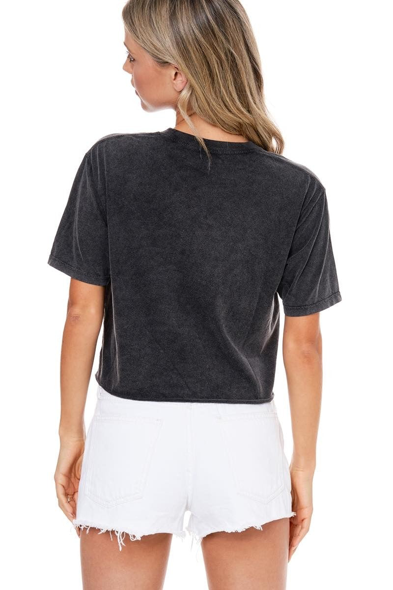 Bourbon Whiskey Cropped Tee