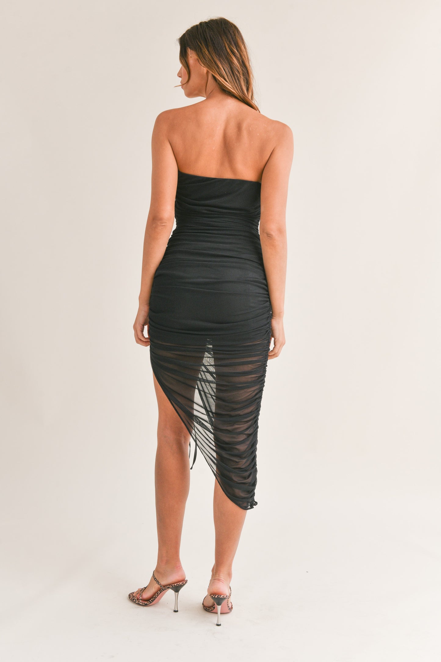 Mesh Asymmetrical Dress