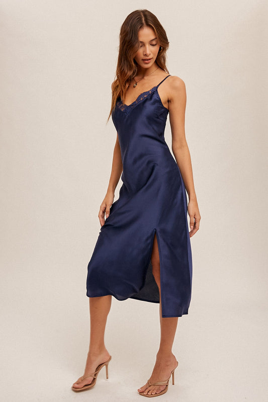 Satin Midi Dress